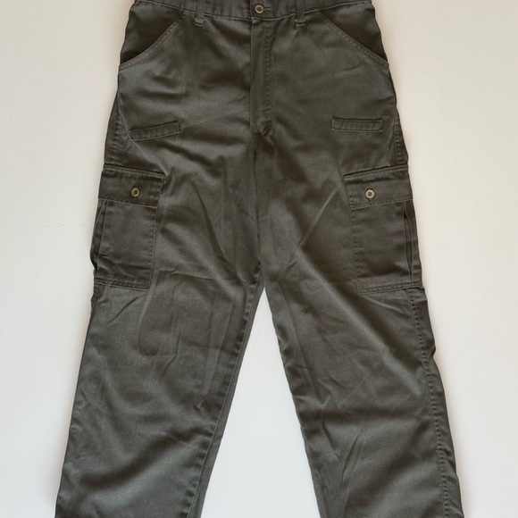 Vintage Big Al Olive Green Cargo Pants Size 32 - Picture 5 of 7